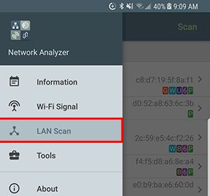 Network Analyzer LAN Scan