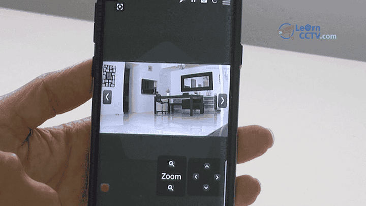 ONVIF test tool for smartphone shows camera