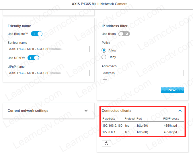 P1365 MKII connected users