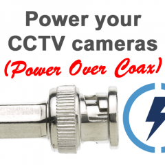 Power over Coax for CCTV cameras