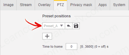 PTZ Preset