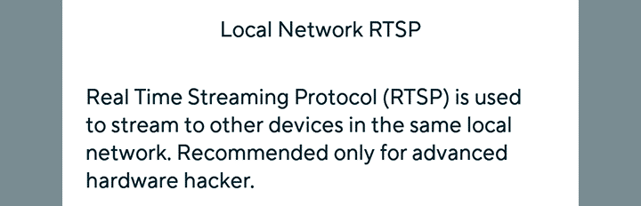 RTSP message