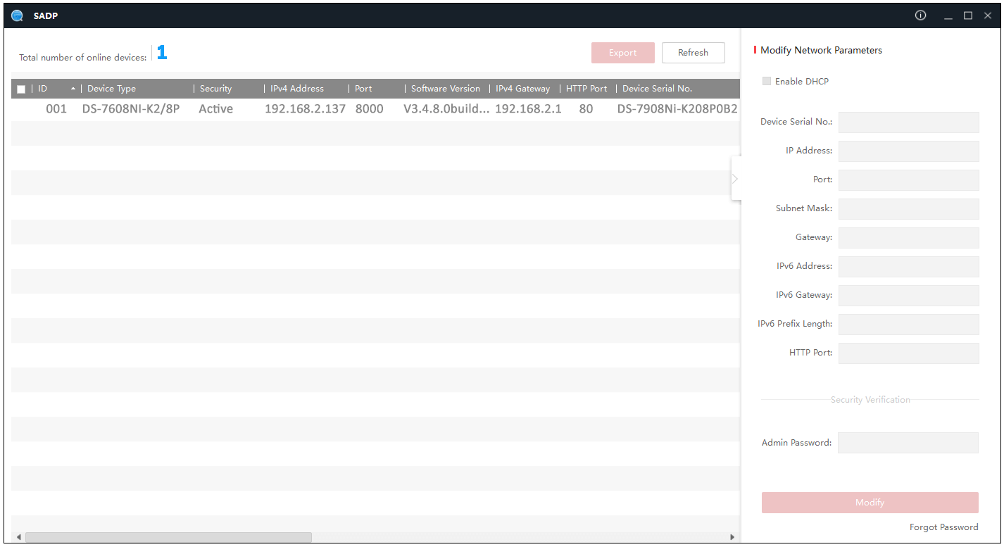 Swann software found 1 DVR