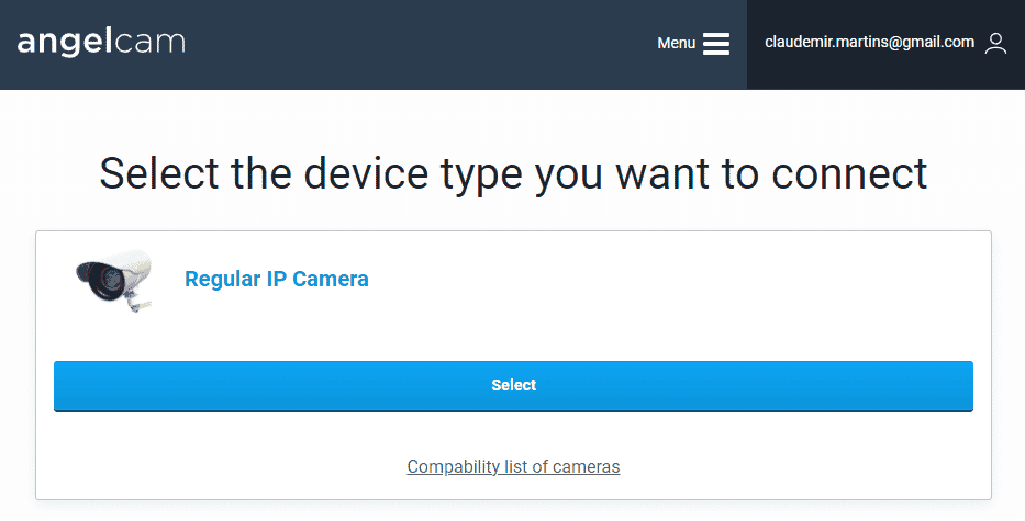 Select your camera