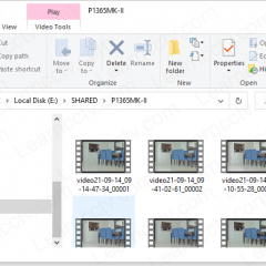 Shared folder with recorded videos