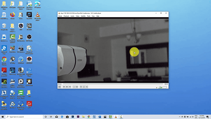 Stream IP camera to VLC