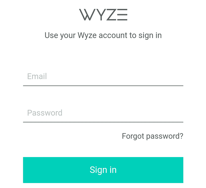 Wyze Cam Authentication