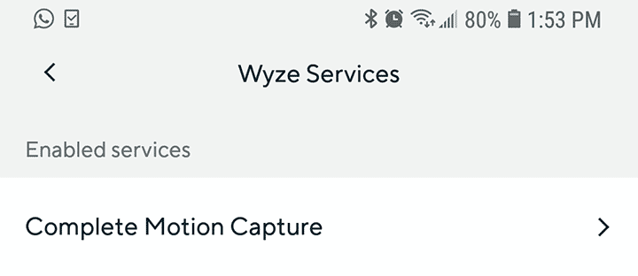 Wyze Cam Complete Motion Capture