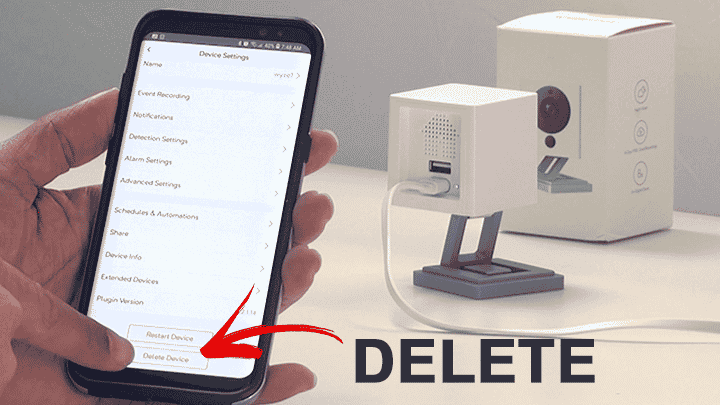 Wyze cam v2 app delete button